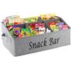 ZoeQide Organizer da Banco,Contenitore Snack a 6 Scomparti,Snack Bar Station,Organizer per Dispensa Cucina in Tessuto con Maniglie,Mobile per Dispensa