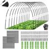 TUIBEIDAMAI Archi per Serra Orto, 70 Pezzi Archi per Serra da Giardino, Archi per Serre a Tunnel, Archi a Tunnel, Pneumatici per Serra, Tunnel per Piante da Giardino, Serra Tunnel Archetti per Serra da Orto