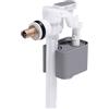 BKK HOME Valvola di riempimento per WC da 3/8, flusso laterale ultra silenzioso con tecnologia barriera d'aria, testa in rame, resistente ad alta pressione, filtro limitatore di flusso