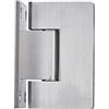 Ranbo - Cerniera di ricambio per porte in vetro a 90 gradi, in acciaio inox 304 cromato lucido 4.3 x 2.4 x 3.1 inch 90 gradi.