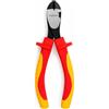 ingdaum® Pinza VDE per elettricisti - Isolata 1000 V e testata VDE - Certificata GS secondo DIN EN IEC 60900 - Acciaio cromo vanadio (Tronchese laterale per impieghi gravosi 7)