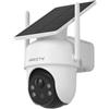 ARCCTV 4MP Telecamera di sorveglianza per esterni, con pannello solare integrato, 100% wireless, rotazione a 360°, rilevamento del movimento, adatta per kit telecamere ARCCTV