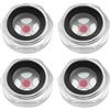 VGOL 4pcs 1/2 Vetro di Vista Livello Olio Compressore d'aria Connettore Livello Liquido in Lega di alluminio BSP Adatto per Compressore d'aria Controllare il Livello dell'olio della Pompa