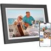 Dragon Touch Frameo - Cornice digitale WiFi da 10,1, con memoria da 32 GB, HD IPS touch screen, rotazione automatica, condivisione istantanea di foto/video, famiglia e amici, colore nero