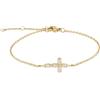 Tamaris Bracelet - Elegante bracciale in acciaio inox lucido - IP Gold - catena ad ancora regolabile fino a 21 cm - impermeabile e delicato sulla pelle