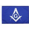AZ FLAG - Bandiera Massoneria blu e bianco - 45 x 30 cm - Padiglione Massoneria 100% poliestere con due corde - 20 g