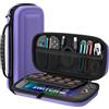 TiMOVO Custodia per Nintendo Switch 2 2025, Cover Custodia da Viaggio Portatile Rigida Protettiva di Grande Capacità per Switch 2 Console e Accessori,con 10 Slot per Schede di Gioco e Tasche, Viola