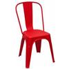 Sedia Mod. Urban Industrial in Polipropilene Rosso Pizzeria Bar Ristorante