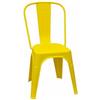 Sedia Mod. Urban Industrial in Polipropilene Giallo Pizzeria Bar Ristorante