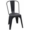 Sedia Mod. Urban Industrial in Polipropilene Antracite Pizzeria Bar Ristorante