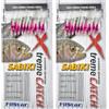 PRO FILSTAR Set di 2 Sabiki Pelle di Pesce Rig - Set 10 Ami da Pesca N6 - Filo da Pesca Fluorocarbon DIA0,25mm - Fish Skin - Esche Artificiali - Esche da Pesca Mare per Sgombro - Pesca Accessori - Kit
