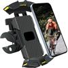 URAQT Porta Cellulare Moto, Ultra Stabile Impermeabile Universale Supporto Telefono Bicicletta Antivibrazione Supporto Cellulare Scooter con Rotazione a 360°con iPhone/Galaxy 4.7-6.8 Smartphone,#A