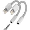 HOYULLI Adattatore Lightning a 3,5 mm per iPhone 14 13 Pro Max Jack Cuffie Audio Cavo Connettore Certificato per Apple MFI AUXiliare Splitter per iPad Cuffie Accessori