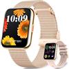 Lefitus Smartwatch Donna Uomo,1.85''HD Smartwatch con Effettua/Risposta Chiamate,120+ Sportive,24/7 Frequenza Cardiaca Sonno SpO2 Monitor,Impermeabile IP68 Fitness Tracker per Android iOS