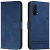 Bravoday Cover per OnePlus Nord CE 5G, Flip Custodia in Pelle PU Portafoglio Custodia per OnePlus Nord CE 5G, con Slot per Schede, Blu
