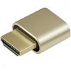 ADWITS 1-Pack 4K 2K 1080P 30Hz a 60Hz Supporto Emulatore display HDMI DDC EDID Adattatore per monitor Ghost senza testa Plug Dummy, Nuova versione 4096x2160 a 60Hz - colore oro