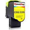 HenceBuy C310 C315 Giallo Cartuccia Toner Compatibile per Stampante Xerox C310 C310dni C310dnim C315 C315dni C315dnim 006R04359 (Giallo, 2000 Pagine)