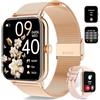 Lefitus Smartwatch Donna, 1.85 Orologio Smartwatch con Chiamate e Notifiche WhatsApp, Fitness Tracker con Contapassi Sonno SpO2 Cardiofrequenzimetro, 120 Sportive, IP68 Smart Watch per Android iOS