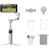 Insta360 Flow 2 Pro stabilizzatore gimbal da smartphone iPhone e Android con tracciamento IA, luce LED, selfie stick e treppiede per vlogging, viaggi, famiglia, sport - Pack Tracker IA Ultimate grigio