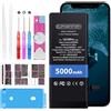 Elephantstory Batteria per iPhone 12/12 Pro, 5000 mAh Alta Capacità 0 Cicli Batteria ai Polimero agli ioni di litio per Modello A2403 A2404 A2172 A2402 con Kit di Strumenti di Riparazione e Guida