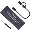 Bitsjour Case SSD 12 16 Pin per Apple MacBook Air/Pro Disco Rigido, 20Gbps Esterno Custodia per Mid 2013-2017 A1466 A1465 A1502 A1398, Portatile USB C 3.2 External Adapter Box