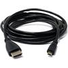 SYSTEM-S Cavo HDMI 2.1 da Maschio a Micro Maschio, 3 m, Colore: Nero