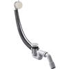 AXOR set scarico e troppopieno set completo, 58316800, Flexaplus acciaio inox spazzolato [Vasche da Bagno > Ricambi per Vasche da Bagno]