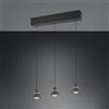 TRIO Leuchten Romeo lampada a sospensione 3 luci, LED, 337010332, Romeo [Lampade per Interni > Lampade a Sospensione]