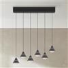 TRIO Leuchten Romeo lampada a sospensione 6 luci, LED, 337010632, Romeo [Lampade per Interni > Lampade a Sospensione]