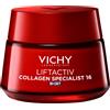 Vichy Liftactiv Specialist Collagen Notte Crema Viso Antirughe Pelle Matura 50ml
