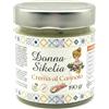 Donna Sikelia Crema al Cannolo Siciliano Gluten Free con Cialda Croccante e Gocce di Cioccolato - Crema Spalmabile Dolce al Latte - 190g