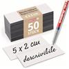 Magstick Strisce magnetiche 50 pezzi I 5 x 2 cm I scrivibili per etichettare riutilizzabili tagliabili lavabili I etichette magnetiche adesive schede magnetiche per lavagna Kanban Scrum I mag167