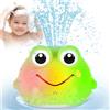 Withosent Giochi Bagnetto Neonato, Rana Giochi Vasca da Bagno Bambini Spruzzo d'Acqua Automatico, RicaricabileGiochi per Bagnetto con luce a LED, Giocattoli da o Piscina per 1 - 6 Anno