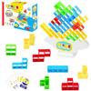 Newpop 32 Pezzi Tetris Tower, Gioco Equilibrio Bambini, Giochi da Tavolo Equilibrio, Giocattolo Impilabile, Blocchi Costruzioni Puzzle, Bilanciamento Giocattoli, Educativi Regalo per Ragazzi e Ragazze