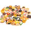 ZHAOYCSH Accessori Casa delle Bambole, 100 Pezzi Mini Cibo, Alimenti Giocattolo Mista,Giocattoli per Cucina Bambole, Set di Alimenti Finti per Gioco Simbolico, Casa delle Bambole Accessori(Stile Casuale)