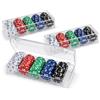 STARVAST 300 chip in plastica numerati 5/10/20/50/100 per viaggi e feste in famiglia