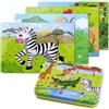 BBLIKE Puzzle, Puzzle per Bambini, 4 Diversi Livelli di Difficoltà, 9 Pezzi, 12 Pezzi, 15 Pezzi, 20 Pezzi, Giocattolo Educativo Perfetto per Ragazzi Ragazze di 2 Anni +
