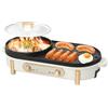 CISSIYOG Hot Pot Elettrico con Grill, 2 in 1 Grill Elettrico Hot Pot, Fornello Cinese, 220 V, 1700 W, Hot Pot, Barbecue Coreano Bbq Per Piccole Feste Famiglie Con Tre A Sei Persone