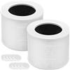 lasesasies 2 filtri Core Mini compatibili con LEVOIT Core Mini purificatore d'aria, 3 in 1 H13 True HEPA, filtro di ricambio a carbone attivo ad alta efficienza Core Mini-RF, bianco