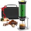 Umisu Macchina da Caffè Portatile, 3 in 1 Caffettiera Espresso con Supporto e Sacchetto, Batteria Ricaricabile 7500mAh, Compatibile con Capsule e Caffè Macinato, Per Viaggio, Campeggio, Auto, Ufficio