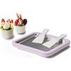 JoyMech Rolled Ice Cream Maker, Piastra Gelato Roll, Ice Cream Roll Machine, Piastra Fredda per Gelato, Dotata di 2 Spatole, Perfetta per Gelato Rotolato Fatto in Casa e Yogurt Freddo (Viola)