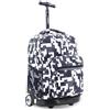 J World New York Sunrise Rolling Backpack Zaino Casual, 18 cm, 34.5 liters, Multicolore (Camo)