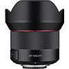 Rokinon io14af-n 14 - 14 mm f/2.8 - 22 fisso prime obiettivo della fotocamera, nero