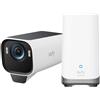 eufy Security eufyCam S3 Pro & HomeBase 3(Confezione), 4K telecamera wifi esterno senza fili Visione Notturna a Colori, Riconoscimento Facciale AI, Archiviazione Locale Espandibile