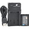 DSTE VBK180 - Batteria agli ioni di litio e caricatore micro USB, compatibile con Panasonic SDR-H100 H101 H85 S50 S70 S71 T70 T71 T76 HC-V10 HC-V100 HC-V100M HC-V500