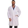 JONATHAN UNIFORM Camice Laboratorio Chimico, Divisa Sanitaria, Casacca Sanitaria da Uomo, Camice Farmacista Donna, Adatto Medico Donna, Infermieri, Studenti di Medicina, Abiti per la Laurea (XXL)