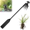 CHONGQILAO Strumento per Rimuovere Le Erbacce, Estirpatore Erbacce Manuale, Strumento per Diserbo per Giardino, Sarchiatore in Acciaio Inox, Rastrello per Diserbo per Giardino, Cortile, Prato, Patio