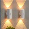 AHYDFSR 2 Pezzi Applique da Parete Interno, 16 Colori Lampada da Parete con Sensore di Movimento, Applique LED RGB da Parete Interni Dimmerabile, Magnetico Luce Notturna Sensore Movimento per Letto, Corridoio