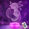 OkiyiD Axolotl, Luce Notturna, Regalo Axolotl con Telecomando + Touch 16 Lampeggianti + Timer per Cameretta dei Bambini, Ideale come Regalo di Compleanno.