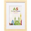 Egofine Cornice portafoto A5, in legno A5, con vetro acrilico, passepartout per foto 10 x 15 cm, cornice certificato per montaggio a tavolo e parete, 14,8 x 21 cm, cornice per poster per ritratto